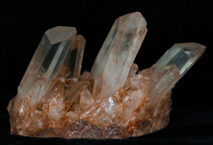Tangerine Quartz Crystal Cluster - Madagascar #32247